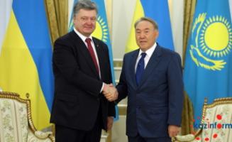 Н.Назарбаев и П.Порошенко открыли казахстанско-украинский бизнес-форум в Астане