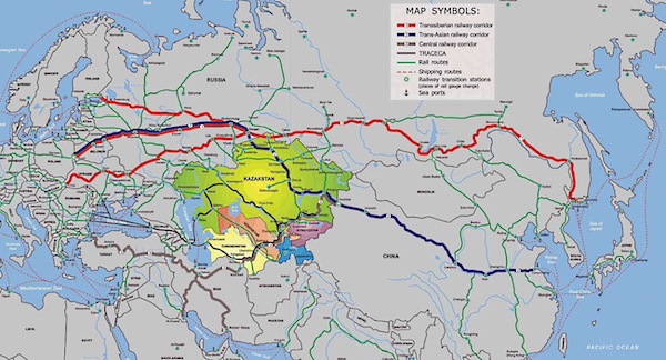 Роль Казахстана в развитии транспортных маршрутов Евразии.